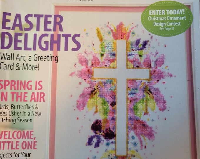 Just Cross Stitch Magazine April 2020. Good Condition. Free Shipping.