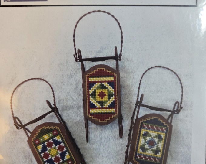 Foxwood Crossings Block Party Sleds Cross Stitch Pattern. Good Condition. Free Shipping.