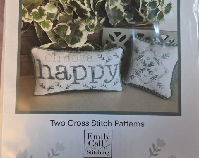 Emily Call Choose Happy Cross Stitch Pattern. Free Shipping. Good Condition.
