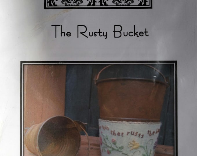 Noteworthy Needle The Rusty Bucket Cross Stitch Pattern. FREE SHIPPING.