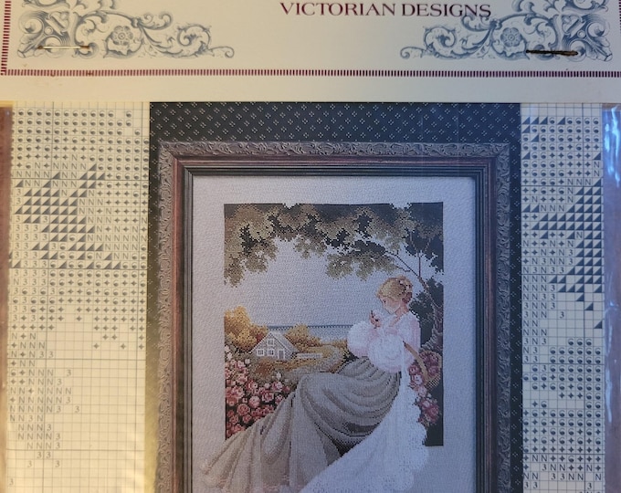 Lavender & Lace Nantucket Rose Cross Stitch Pattern. Good Condition. Free Shipping.