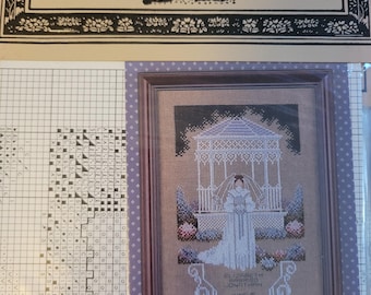 Told In A Garden Victorian Bride Cross Stitch Pattern. Good Condition. Free Shipping.