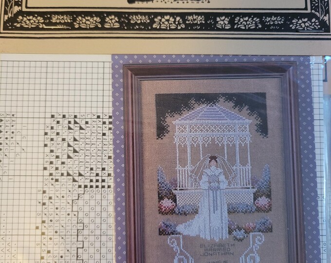 Told In A Garden Victorian Bride Cross Stitch Pattern. Good Condition. Free Shipping.