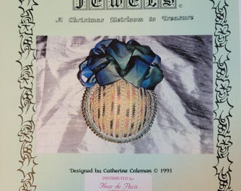 Crown Jewels Christmas Ornament Needlepoint Pattern. FREE Shipping. Used Condition.