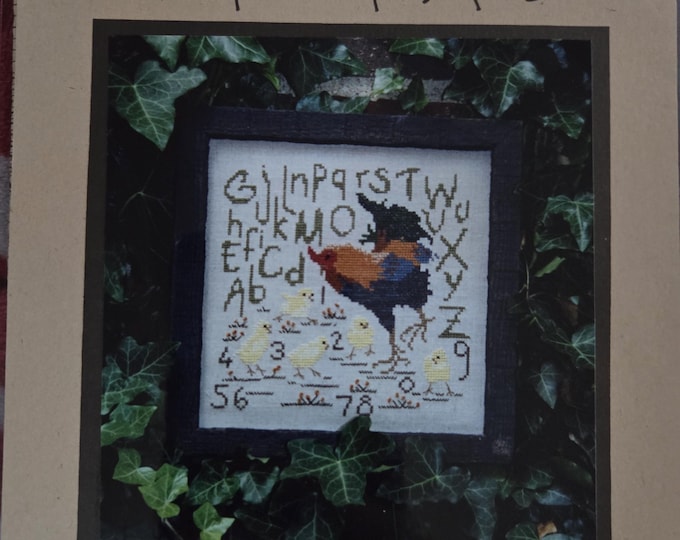 Cedar Hill Barnyard Sampler Rooster Cross Stitch Pattern. FREE SHIPPING. Good Condition.
