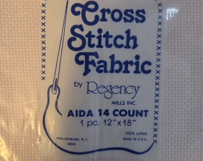 Aida Cloth 14ct 12"x18" light pink. FREE SHIPPING.