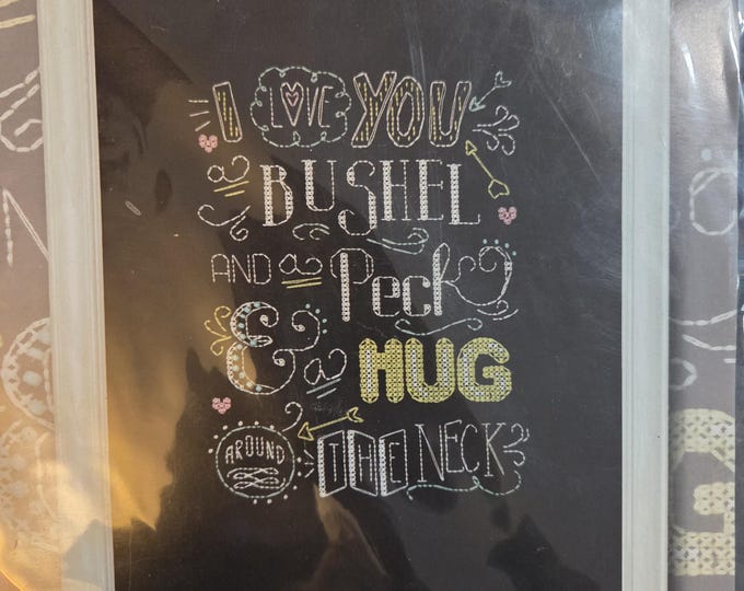 Design Works Bushel & Peck Counted Cross Stitch Kit. FREE SHIPPING. Good Condition.