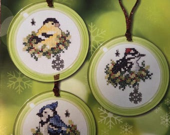 Stoney Creek Bird Ornaments IV Cross Stitch Pattern. Free SHIPPING. New Condition.
