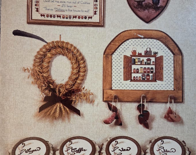 Rayna Designs Kitchen Krack Korn Book 1 Cross Stitch Pattern. FREE SHIPPING. Preowned Older Worn Used Condition.