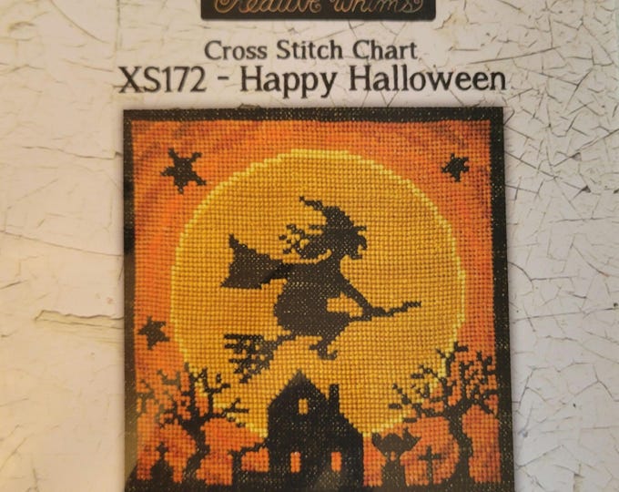 Teresa Kogut Happy Halloween Cross Stitch Pattern. Free Shipping. Good Condition.
