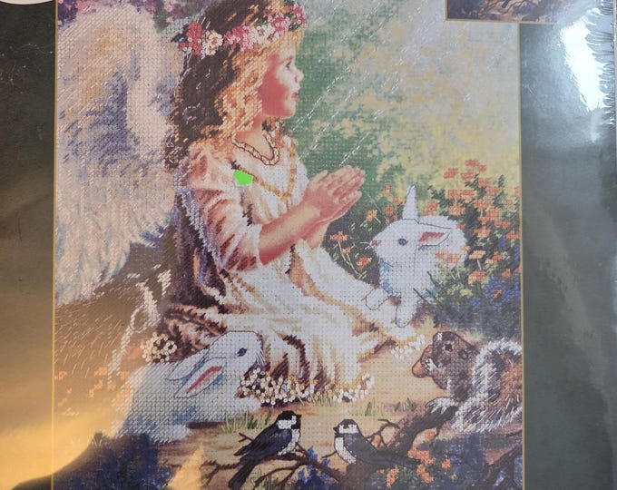 Candamar Designs An Angels Spirit Picture Embellished Cross Stitch Kit. FREE SHIPPING. Good Condition.