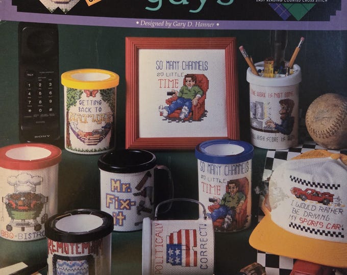 Great Big Graphs Gifts for Guys Cross Stitch Pattern. FREE SHIPPING. Used Condition