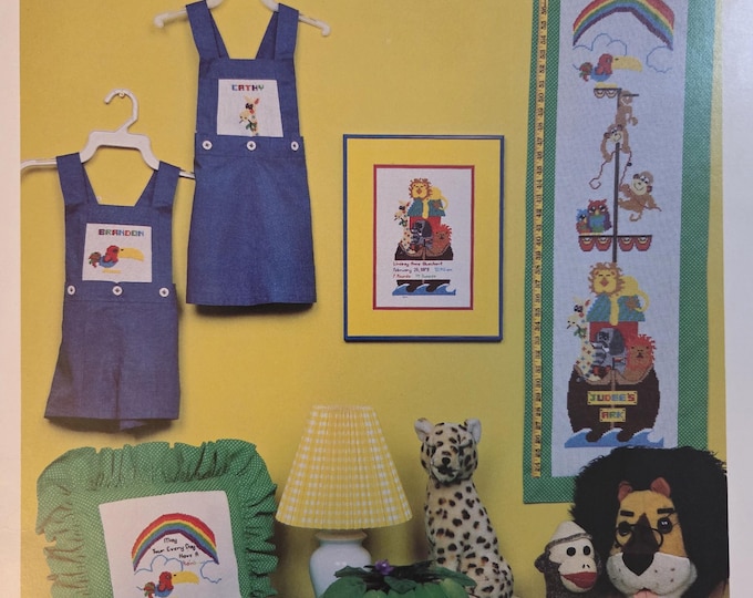 Graph Menagerie The Ark Book Cross Stitch Pattern - FREE SHIPPING. Used Condition