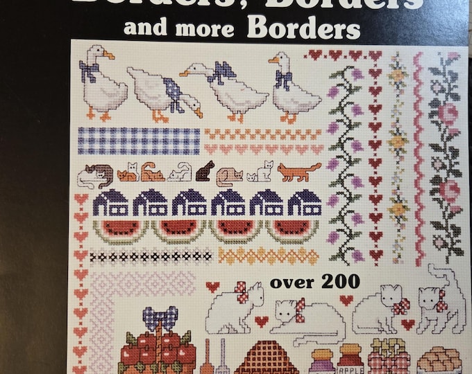 Dale Burdett Learn To Design Borders Book Two Cross Stitch Pattern - FREE SHIPPING. Preowned Used Condition