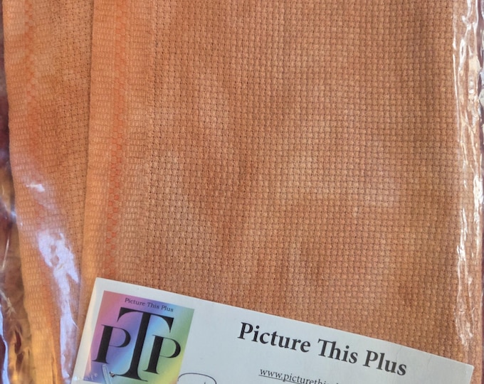 14ct Aida 13x18 Prank Hand Dyed Fabric. FREE SHIPPING.
