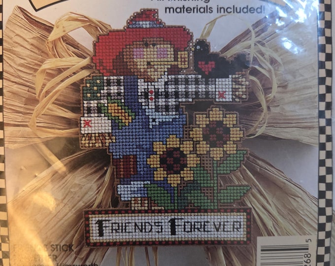 Dimensions Whimsy Bow Friends Stitck Together Counted Cross Stitch Kit. FREE SHIPPING. Good Condition.