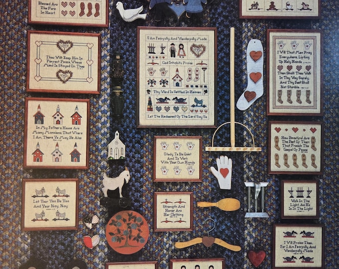 Country Verses Cross Stitch Pattern - FREE SHIPPING. Preowned Used Older Condition.