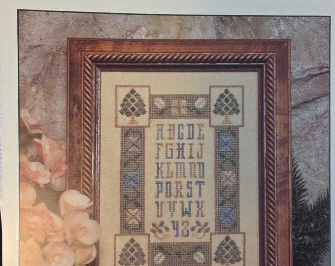 Elizabeths Designs Fir Tree Sampler Cross Stitch Pattern - FREE SHIPPING. Used Condition.