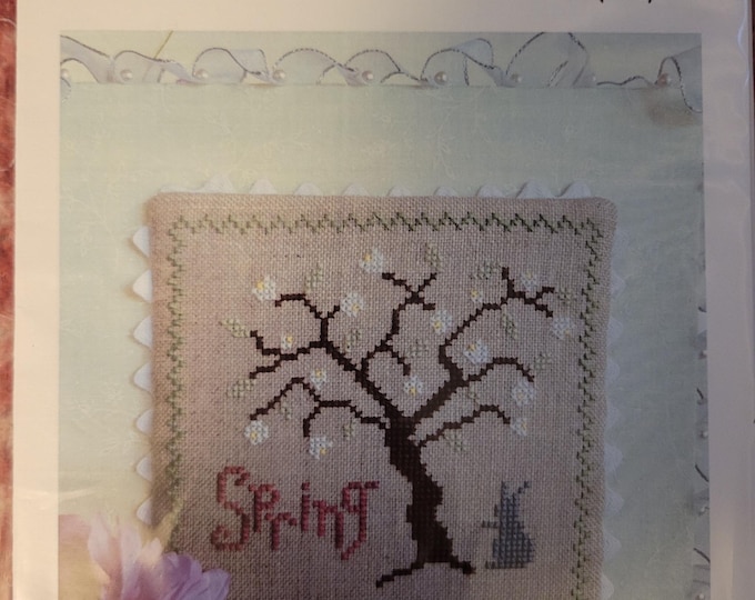 Mindful Needle Four Seasons Spring Cross Stitch Pattern. Used Condition. Free Shipping.
