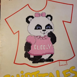 Vintage Gloria & Pat Precious Moments Shirttales Cross Stitch Pattern. FREE SHIPPING.
