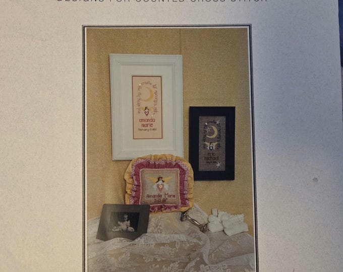 Erica Michaels Stay By My Cradle Cross Stitch Pattern. Free Shipping. Used Condition.