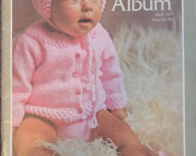 Bernat Baby Album To Knit or Crochet. FREE SHIPPING. Old Condition.