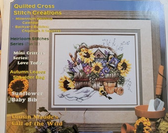 Stoney Creek Cross Stitch Collection Vol5 Num6 Nov Dec 1993, Vol10 Num1 Jan Feb 1998,  Vol11 Num5 Sept/Oct 1999, Vol13 Num3 May June 2001.