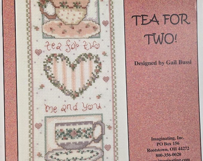 Imaginating Tea For Two Cross Stitch Pattern. FREE Shipping. Used Condition.