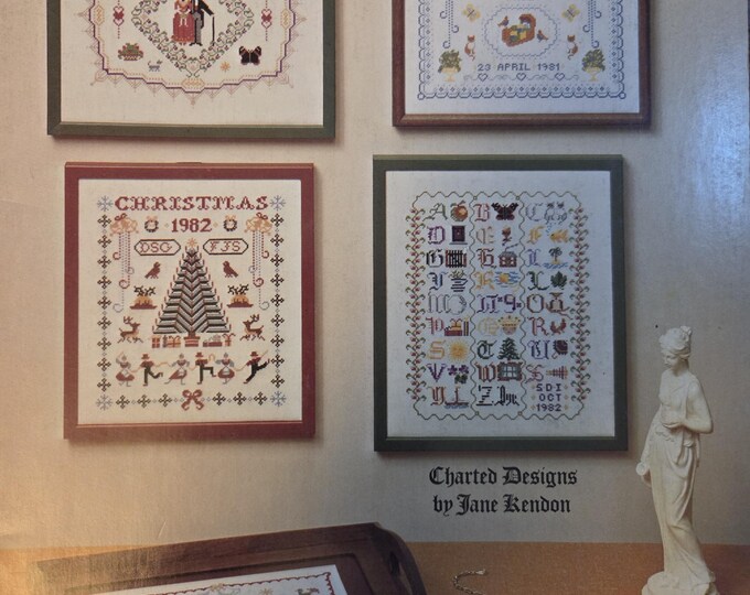 ShariAne Traditional English Samplers Cross Stitch Pattern. FREE SHIPPING. Used Older Condition.
