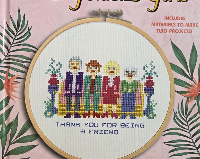 The Golden Girls Counted Cross Stitch Kit and Book. FREE SHIPPING. Good Condition