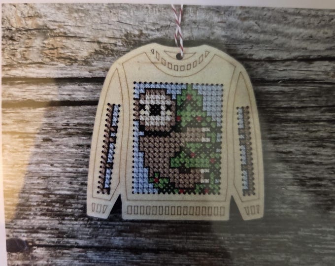 Canadian Stitchery Sally Sloth Cross Stitch Kit. FREE SHIPPING. New Condition.