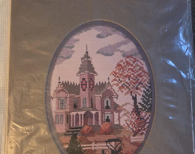San Francisco Stitches Autumn Victorian Counted Cross Stitch Kit. FREE SHIPPING. Older Condition.