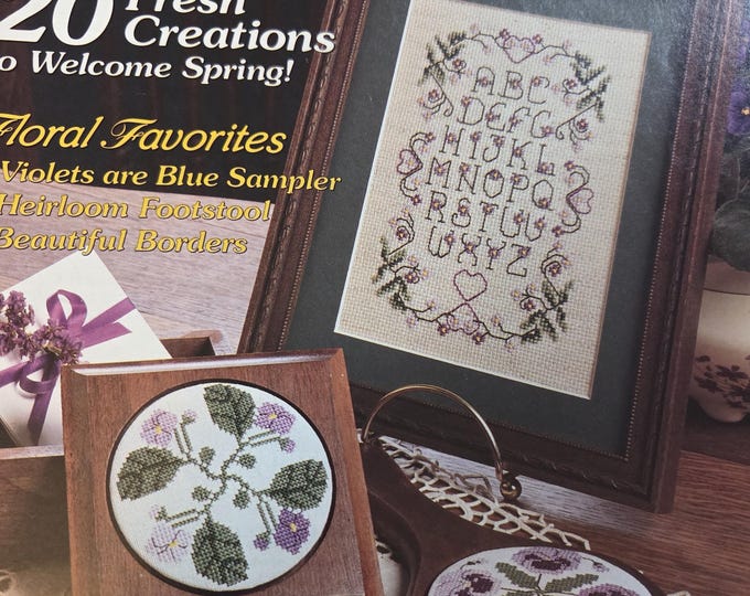 Cross Stitch Magazine Feb/Mar 1992. FREE SHIPPING. Older Condition.