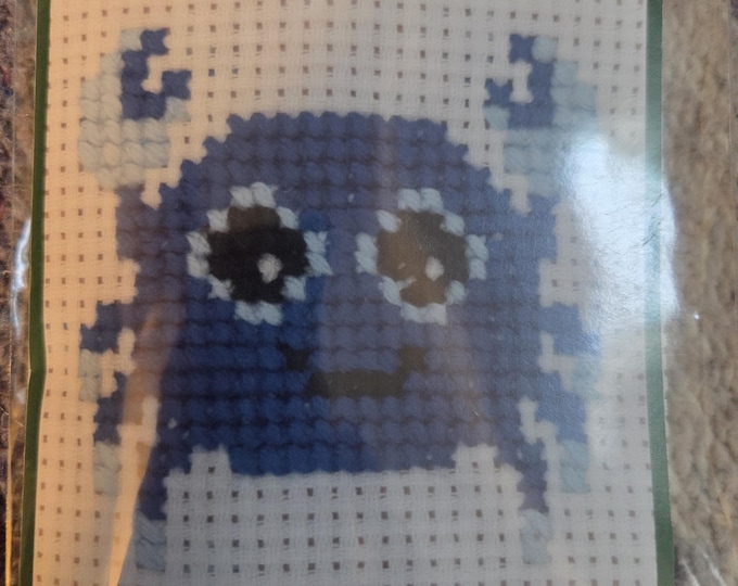 Permin My First Kit Blue Crab Counted Cross Stitch Kit. FREE SHIPPING. New Condition.