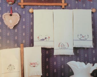 Hand Towels Cross Stitch Pattern - FREE SHIPPING