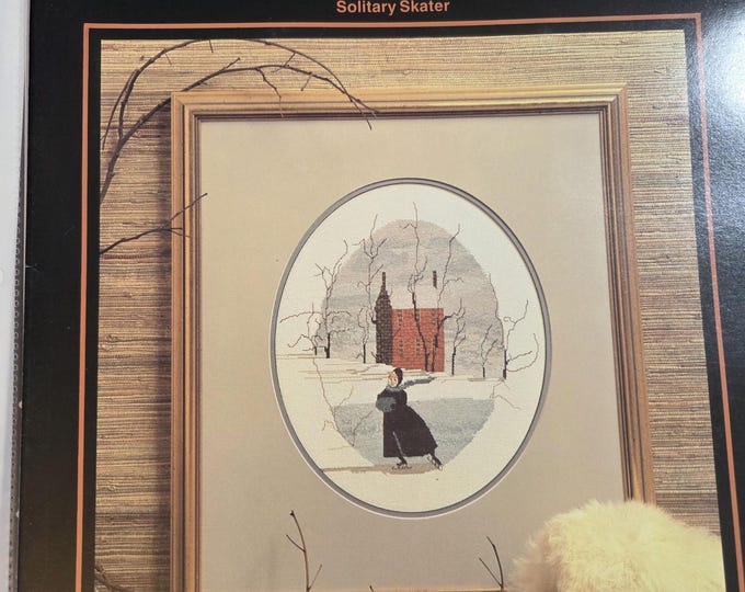 P Buckley Moss Solitary Skater Cross Stitch Pattern. FREE Shipping. Good Condition.
