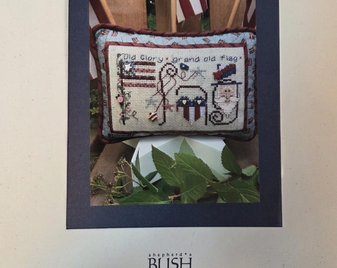 Bush Flag Cross Stitch Pattern. FREE SHIPPING. Used Condition.