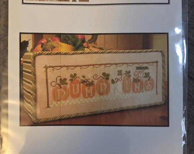 Little House Needleworks Pumpkins 4 Sale Cross Stitch Pattern. FREE SHIPPING. Good Condition