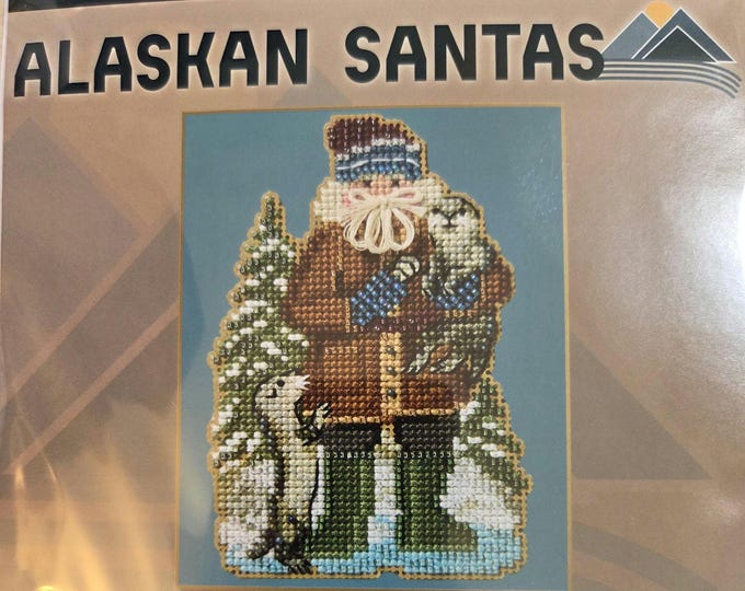 Mill Hill Alaskan Santas Glacier Bay Santa Counted Cross Stitch Kit. New Condition.