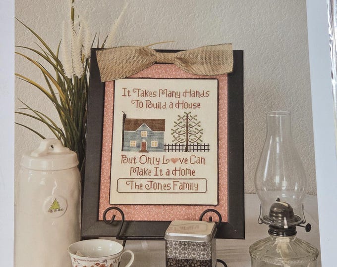 Boulder Valley Stitching Building A Home Cross Stitch Pattern. FREE SHIPPING. Good Condition.