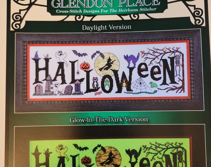 Glendon Place Boo from the Crew Cross Stitch Pattern. FREE SHIPPING. Good Condition.