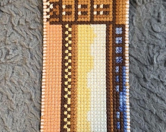 London Bridge Handmade Cross Stitched Bookmark. FREE Shipping.