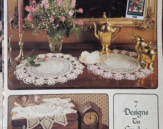 Leisure Arts Round Doilies Crochet Pattern. FREE Shipping. Preowned Used Condition.