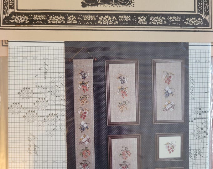 Told In A Garden Garden Berries Cross Stitch Pattern. Good Condition. Free Shipping.