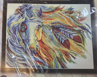 Design Works War House Counted Cross Stitch Kit. FREE SHIPPING. Good Condition Package is Taped