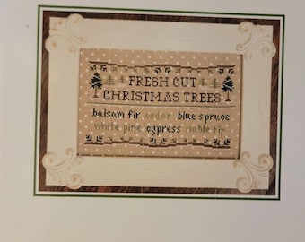 Country Cottage Needleworks Fresh Cut Christmas Trees Cross Stitch Pattern. FREE SHIPPING.
