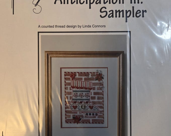Calico Crossroads Anticipation III Sampler Cross Stitch Pattern. Free Shipping. Used Condition