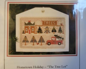 Little House Needleworks Hometown Holiday The Tree Lot Cross Stitch Pattern. FREE Shipping. Good Condition.