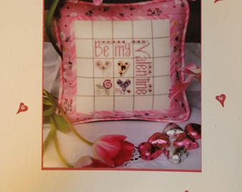 Bush My Valentine Cross Stitch Pattern. FREE SHIPPING. Used Condition.
