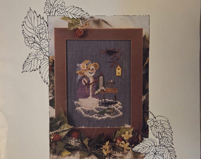 Raspberry Patch Cousin Midge Cross Stitch Pattern. FREE SHIPPING. Preowned Used Condition.